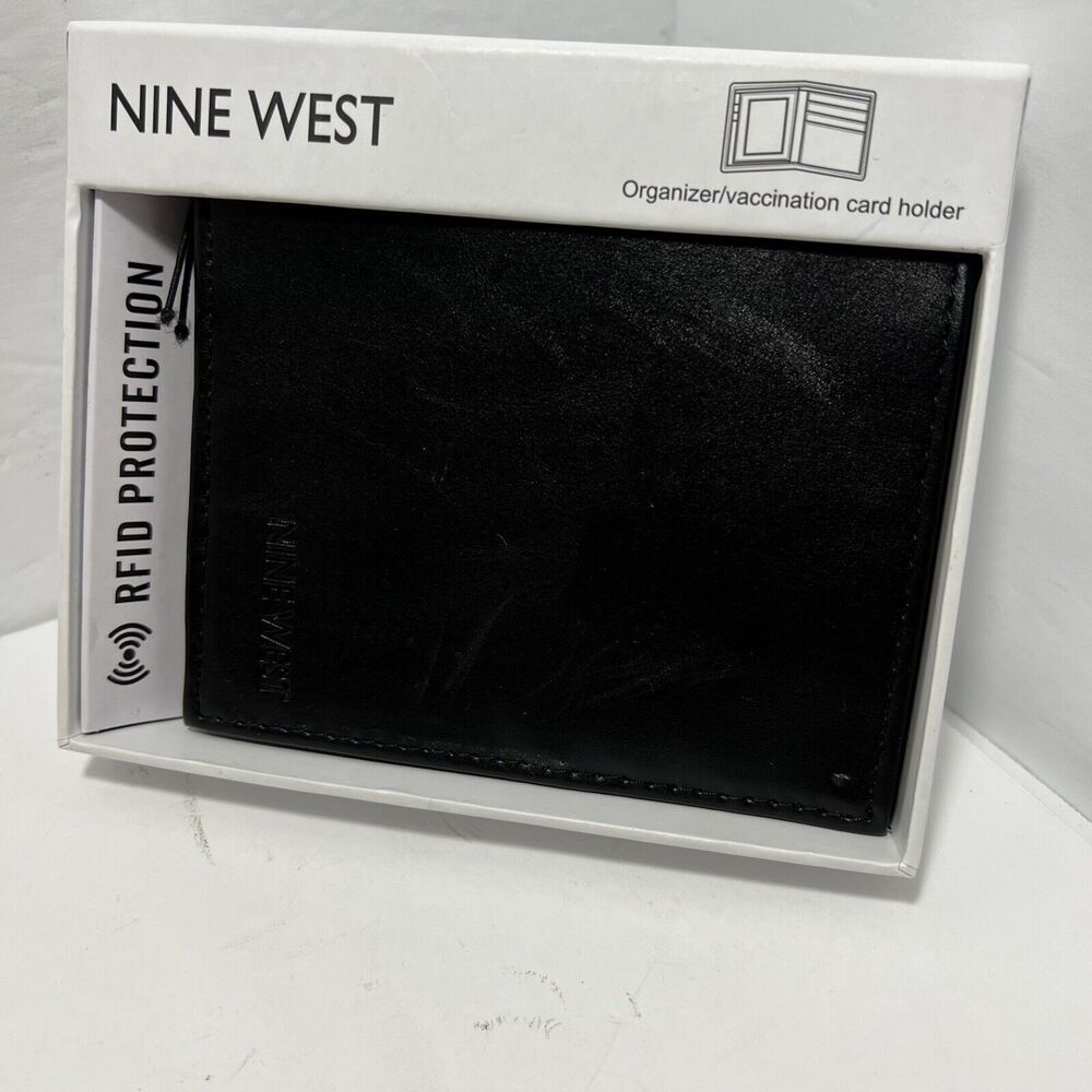 Nine West Card Holder Organizer/vaccination Wallet black Men’s